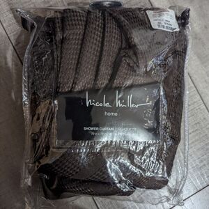 Nicole Miller Silhouette Shower Curtain in Rich Brown